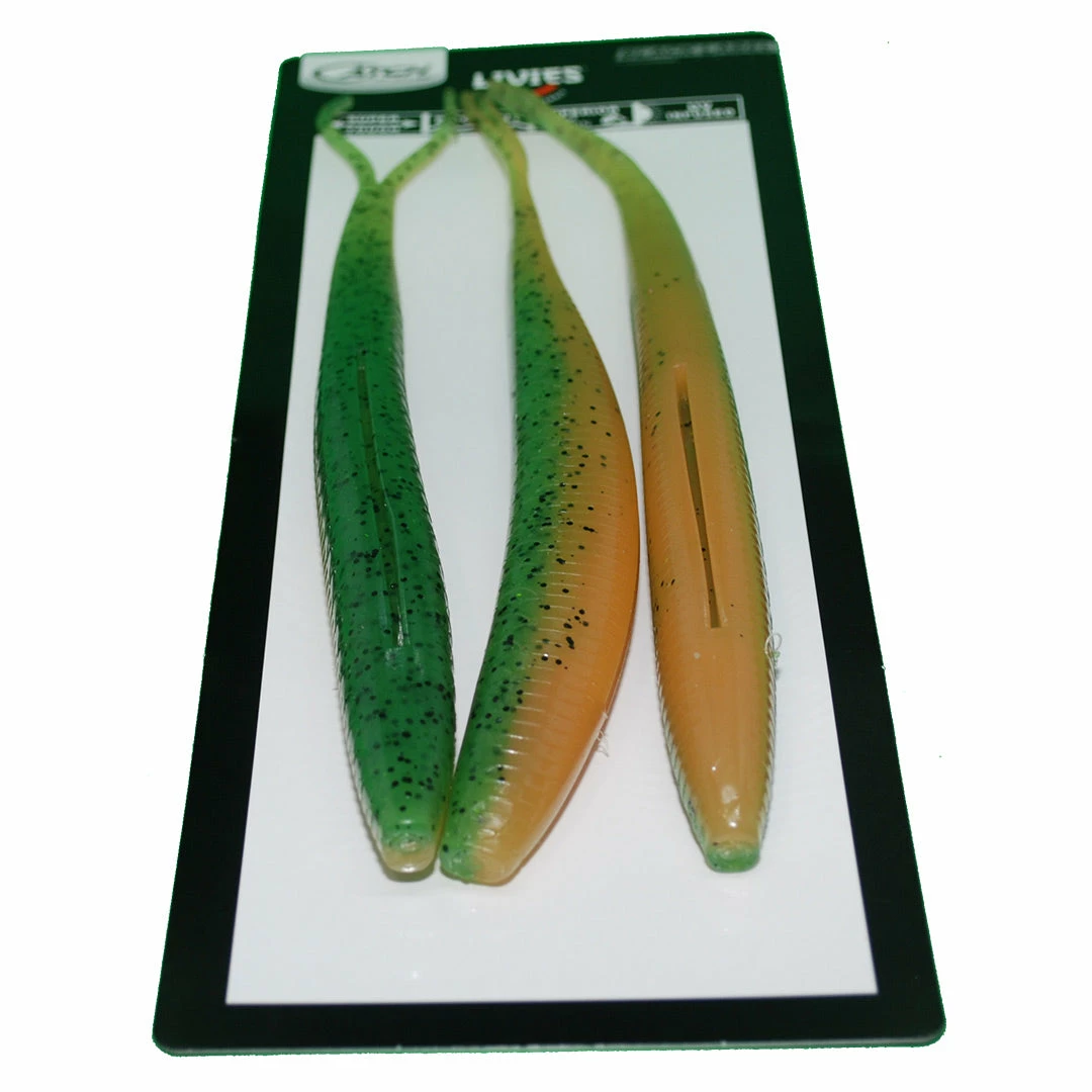 Catch 10" Black Label Livies Softbait Caipirinha UV + Glow 3 Pack Soft Baits
