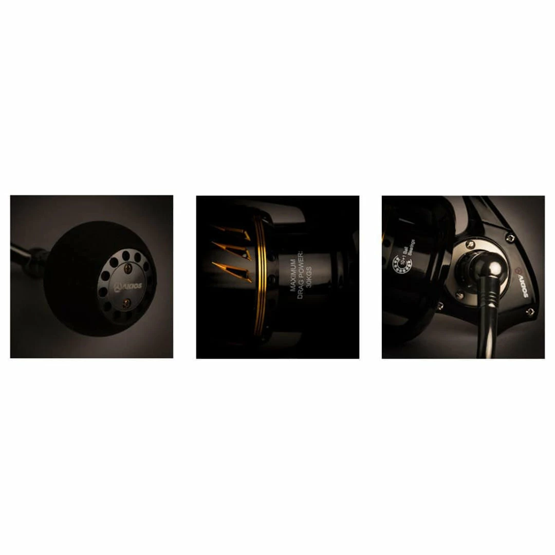 Reels Akios Ironloop AK100 Fixed Spool Reel 30kg Drag Spinning Reel