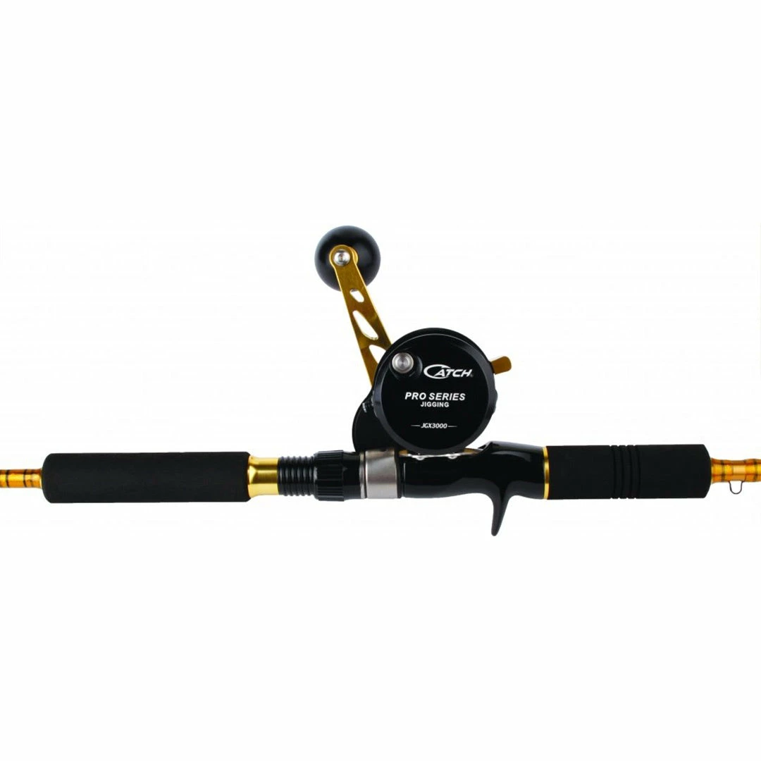 Catch Pro Series JGX3000 + Acid Wrap Jigging Combo 25kg Drag 5ft 8in 1 Piece 50-150 Gram Rod & Reel Combos