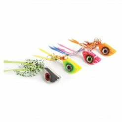 Catch Beady Eye Kabura Jig In Chartreuse With Glow And UV (60-150g) Lures, Jigs & Rigs