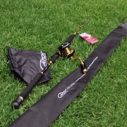 Catch Pro Series JGX5000 + Acid Wrap Jigging Combo 30kg Drag 5ft 2in 1 Piece 200-400 Gram Rod & Reel Combos