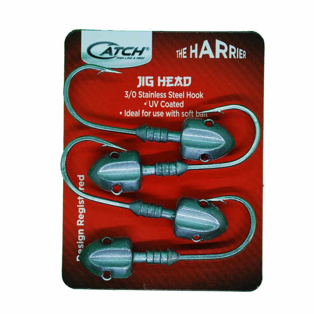 Catch Harrier Jig Heads (1/4 - 1 Oz) Hooks & Jig Heads