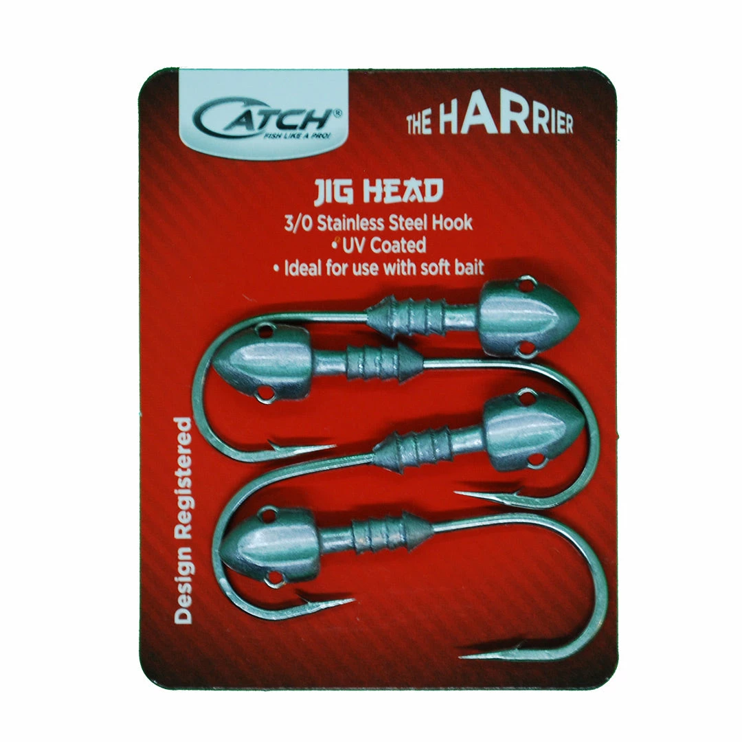 Catch Harrier Jig Heads (1/4 - 1 Oz) Hooks & Jig Heads