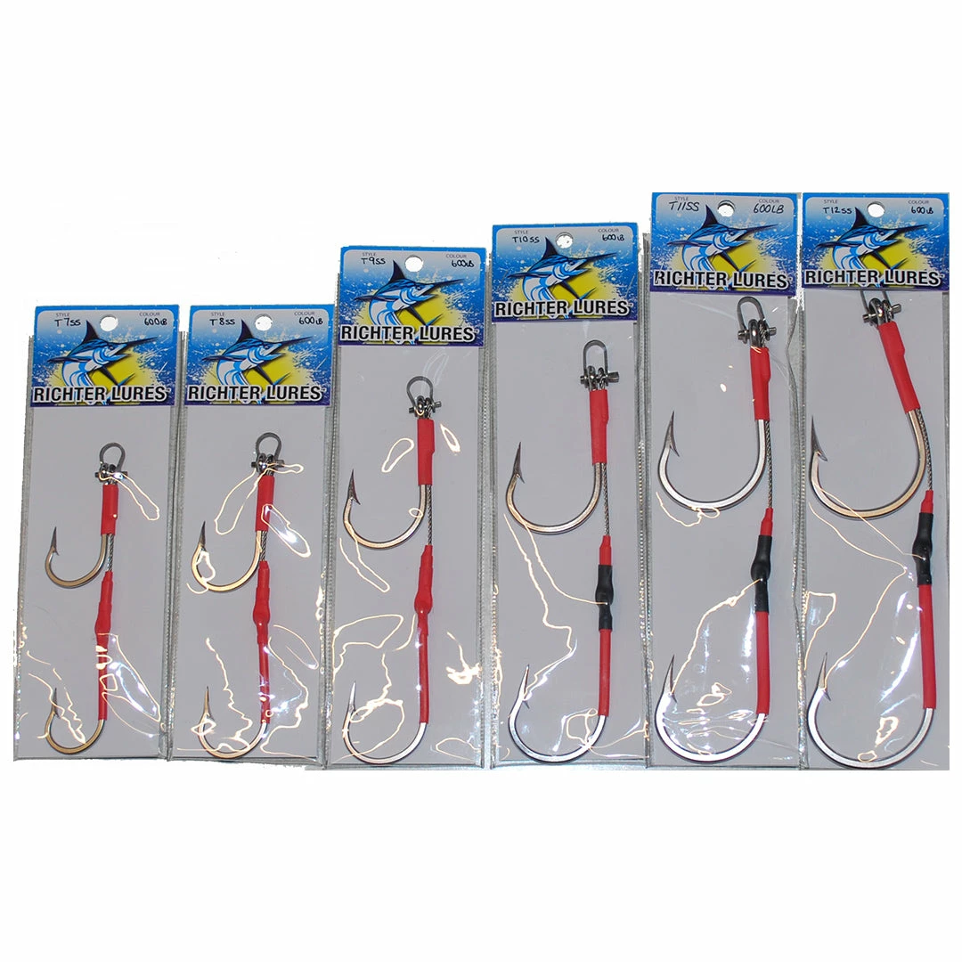 Richter Lures Deals Twin Shogun Hook Game Fishing Rig 7/0 - 12/0