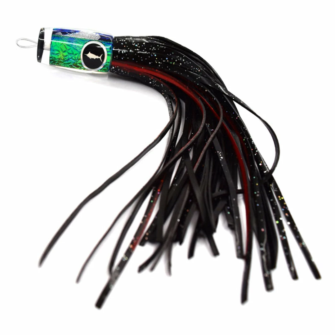 Gillies Bluewater Trolling Skirt 10" POP Black Red Lures, Jigs & Rigs