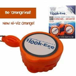 Hook-Eze Large Hook Eze Fishing Knot Tying Tool Twin Pack In Hi-Viz Orange Tools & Accessories