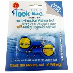 Hook-Eze Tools & Accessories Hook Eze Fishing Knot Tying Tool Twin Pack In In Blue