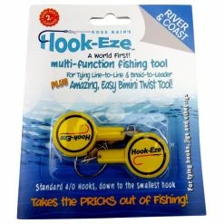 Hook-Eze Hook Eze Fishing Knot Tying Tool Twin Pack In Yellow