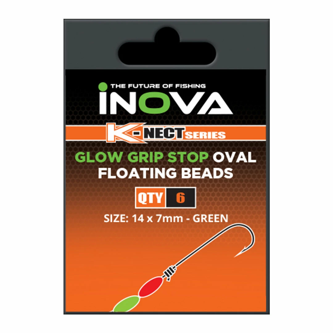 INOVA Glow Grip Stop Oval Beads