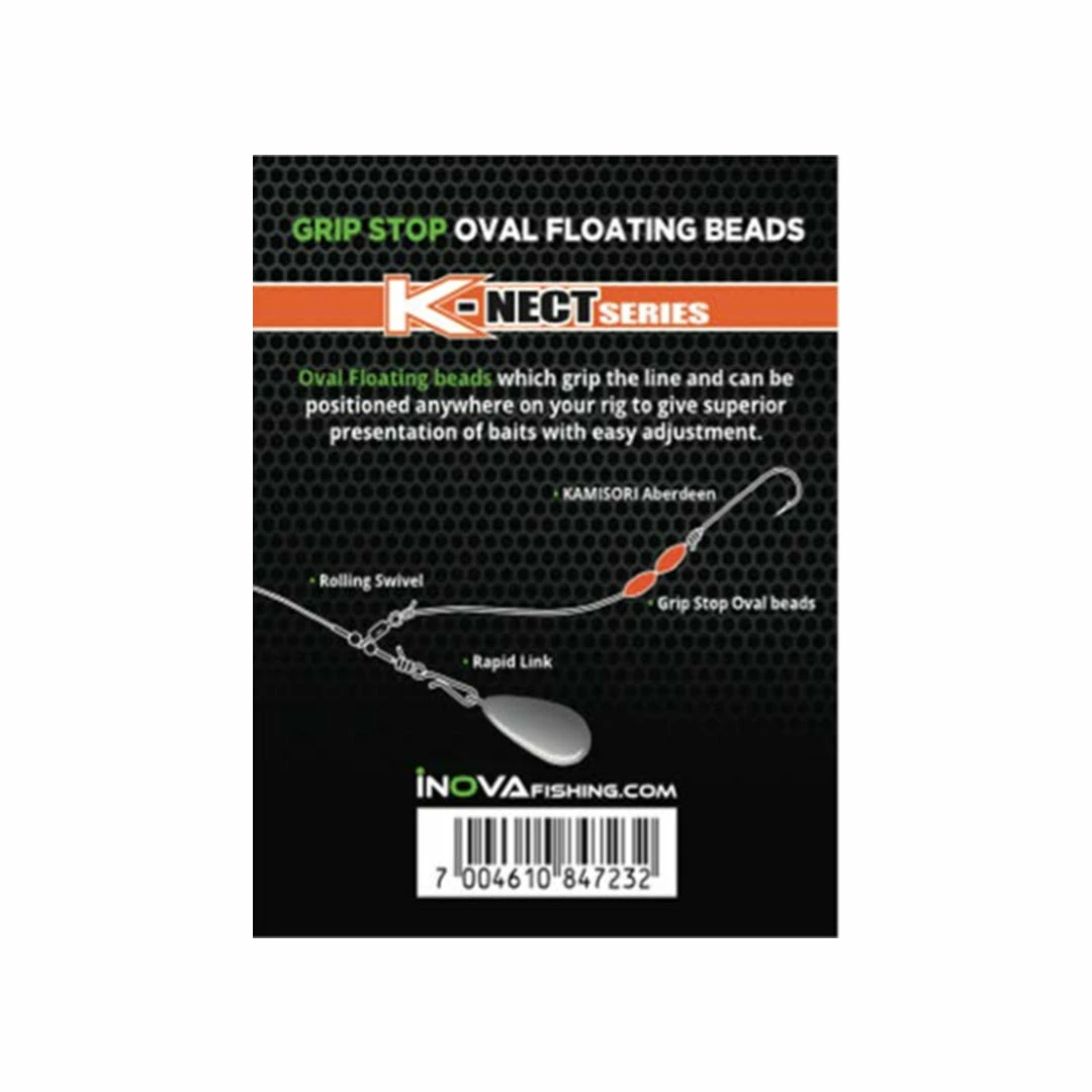 INOVA Glow Grip Stop Oval Beads