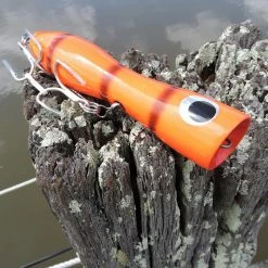 SnapperTackle Kingfish Popper - Orange Snapper Tackle Balsawood Popper Lures, Jigs & Rigs