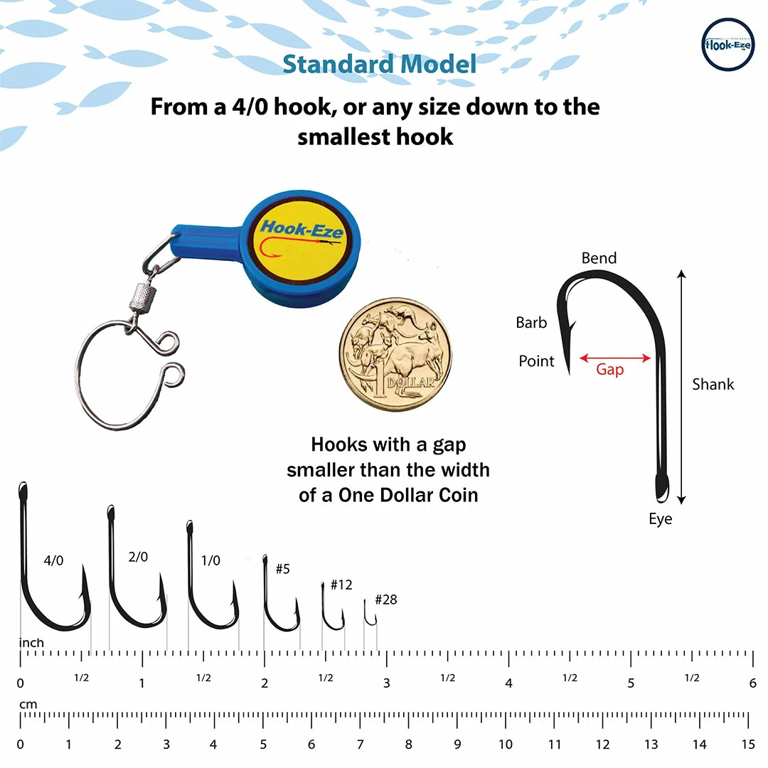 Hook-Eze Tools & Accessories Hook Eze Fishing Knot Tying Tool Twin Pack In In Blue