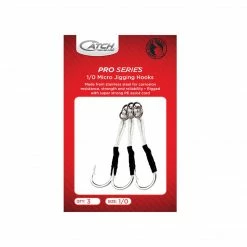 Hooks & Jig Heads Catch Pro Series 1/0 SJ51 Micro Jig Assist Hooks
