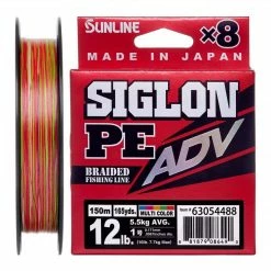 Sunline Braid, Lines & Leaders Siglon PE ADV X8 Multi Colour Braid