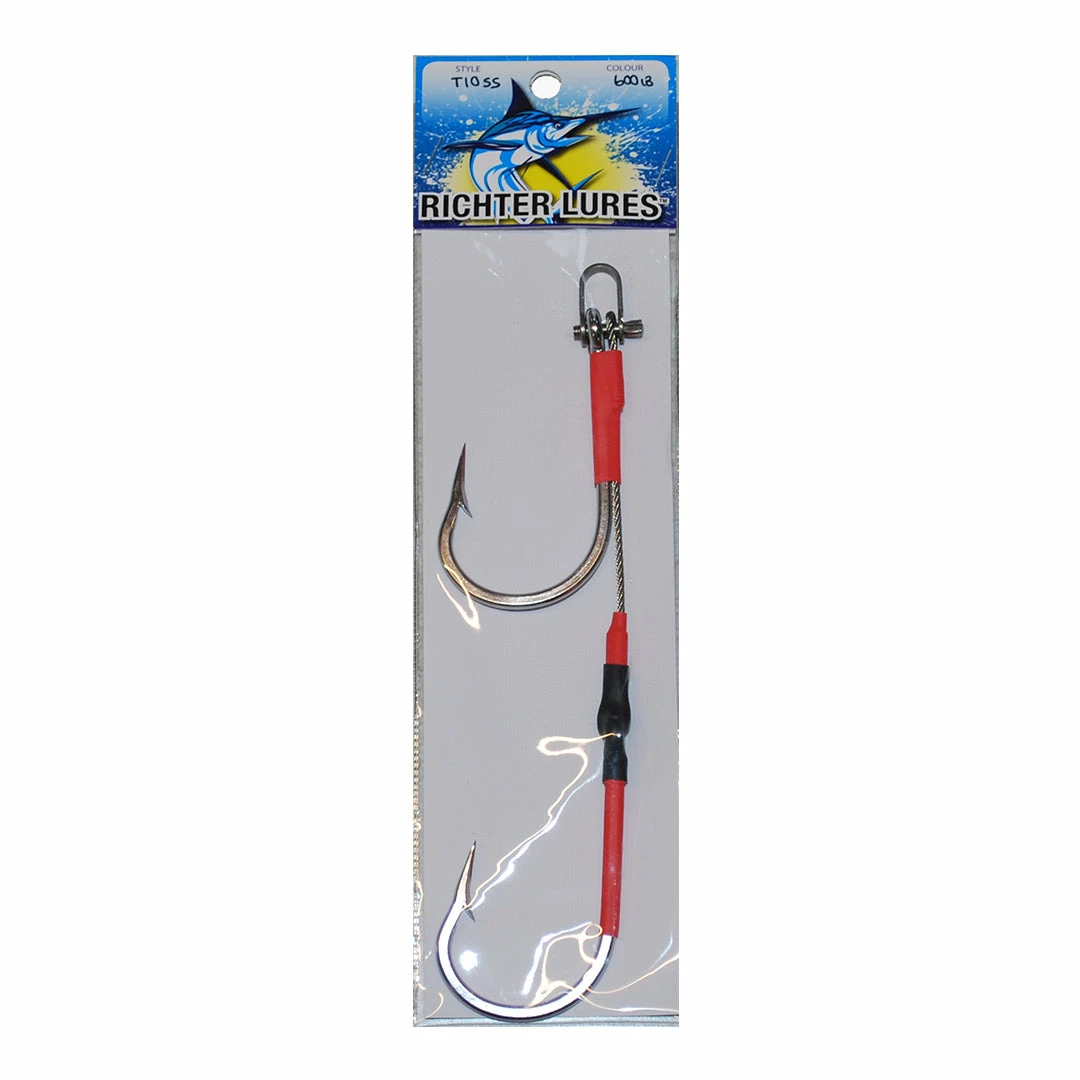 Richter Lures Deals Twin Shogun Hook Game Fishing Rig 7/0 - 12/0